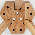vidaXL Coffee Table Set Solid Wood Walnut and Engineered Wood