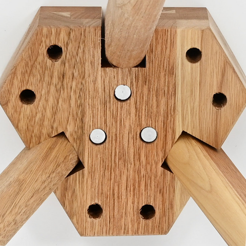 vidaXL Coffee Table Set Solid Wood Walnut and Engineered Wood