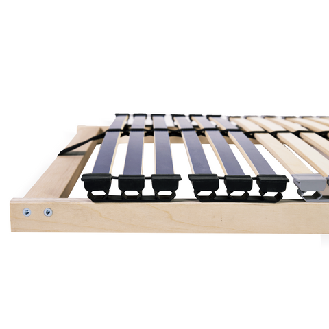 vidaXL Slatted Bed Base Brown 120 x 190 cm Solid beech wood