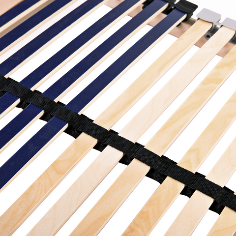 vidaXL Slatted Bed Base Brown 120 x 190 cm Solid beech wood