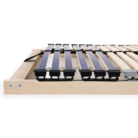 vidaXL Slatted Bed Base Brown 140 x 190 cm Solid beech wood