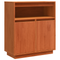 vidaXL Sideboard with Shelf with Storage with Door Wax brown Solid pine wood