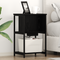 vidaXL Bedside Cabinet Black oak 38 x 31 x 61 cm Engineered wood