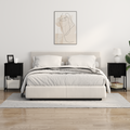 vidaXL Bedside Cabinet Black oak 38 x 31 x 61 cm Engineered wood