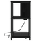vidaXL Bedside Cabinet 2 pcs Black oak 38 x 31 x 61 cm Engineered wood