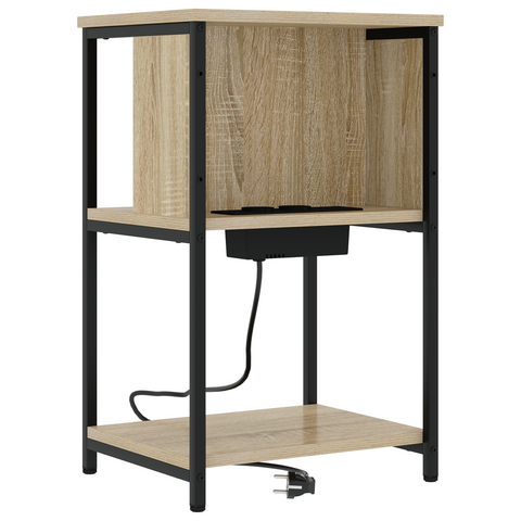 vidaXL Bedside Cabinet Sonoma oak 38 x 31 x 61 cm Engineered wood