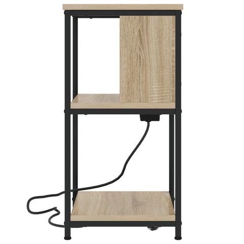 vidaXL Bedside Cabinet Sonoma oak 38 x 31 x 61 cm Engineered wood