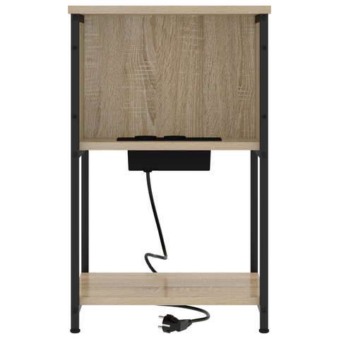 vidaXL Bedside Cabinet 2 pcs Sonoma oak 38 x 31 x 61 cm