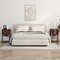 vidaXL Bedside Cabinet Smoked oak 38 x 31 x 61 cm Engineered wood