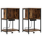 vidaXL Bedside Cabinet 2 pcs Smoked oak 38 x 31 x 61 cm
