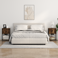 vidaXL Bedside Cabinet 2 pcs Smoked oak 38 x 31 x 61 cm