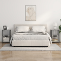 vidaXL Bedside Cabinet Grey sonoma 38 x 31 x 61 cm Engineered wood