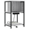 vidaXL Bedside Cabinet Grey sonoma 38 x 31 x 61 cm Engineered wood