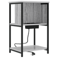 vidaXL Bedside Cabinet 2 pcs Grey sonoma 38 x 31 x 61 cm