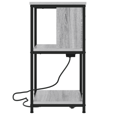 vidaXL Bedside Cabinet 2 pcs Grey sonoma 38 x 31 x 61 cm
