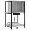 vidaXL Bedside Cabinet 2 pcs Grey sonoma 38 x 31 x 61 cm