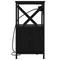 vidaXL Bedside Cabinet Black oak 40 x 31 x 60 cm Engineered wood