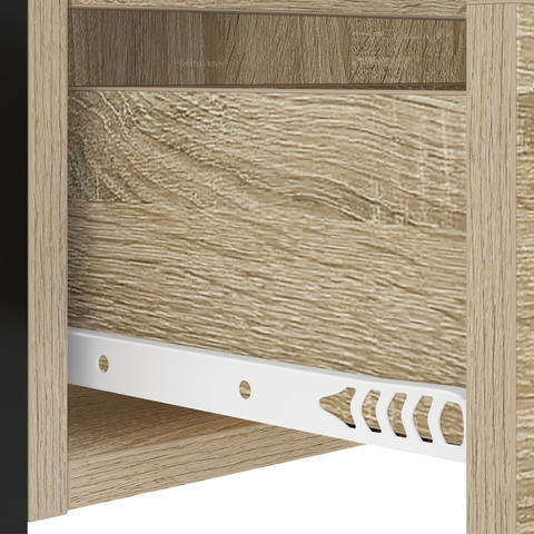 vidaXL Bedside Cabinet with Drawer 2 pcs Sonoma oak 40 x 31 x 60 cm