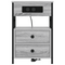 vidaXL Bedside Cabinet with Drawer 2 pcs Grey sonoma 40 x 31 x 60 cm