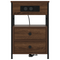 vidaXL Bedside Cabinet 2 pcs Brown oak 40 x 31 x 60 cm Engineered wood
