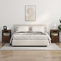 vidaXL Bedside Cabinet 2 pcs Brown oak 40 x 31 x 60 cm Engineered wood