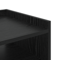 vidaXL Bedside Cabinet with Shelf with Storage Black oak Engineered wood
