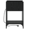 vidaXL Bedside Cabinets with Shelf with Storage 2 pcs Black oak Engineered wood