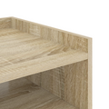 vidaXL Bedside Cabinet with Shelf with Storage Sonoma oak Engineered wood