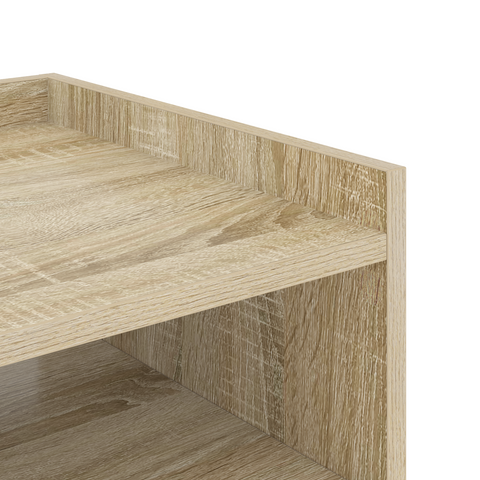 vidaXL Bedside Cabinet with Shelf with Storage Sonoma oak Engineered wood