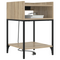 vidaXL Bedside Cabinet with Shelf with Storage Sonoma oak Engineered wood