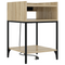 vidaXL Bedside Cabinets with Shelf with Storage 2 pcs Sonoma oak Engineered wood