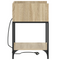 vidaXL Bedside Cabinets with Shelf with Storage 2 pcs Sonoma oak Engineered wood
