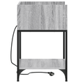 vidaXL Bedside Cabinet with Shelf with Storage Grey sonoma Engineered wood