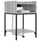 vidaXL Bedside Cabinet with Shelf with Storage Grey sonoma Engineered wood