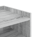vidaXL Bedside Cabinets with Shelf with Storage 2 pcs Grey sonoma Engineered wood