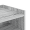 vidaXL Bedside Cabinets with Shelf with Storage 2 pcs Grey sonoma Engineered wood