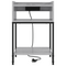 vidaXL Bedside Cabinets with Shelf with Storage 2 pcs Grey sonoma Engineered wood