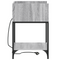 vidaXL Bedside Cabinets with Shelf with Storage 2 pcs Grey sonoma Engineered wood