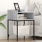 vidaXL Bedside Cabinets with Shelf with Storage 2 pcs Grey sonoma Engineered wood
