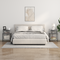vidaXL Bedside Cabinets with Shelf with Storage 2 pcs Grey sonoma Engineered wood