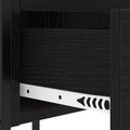 vidaXL Bedside Cabinets with Drawer 2 pcs Black oak 42 x 41 x 61 cm