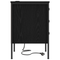 vidaXL Bedside Cabinets with Drawer 2 pcs Black oak 42 x 41 x 61 cm