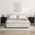 vidaXL Bedside Cabinets with Drawer 2 pcs Black oak 42 x 41 x 61 cm