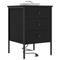 vidaXL Bedside Cabinets with Drawer 2 pcs Black oak 42 x 41 x 61 cm