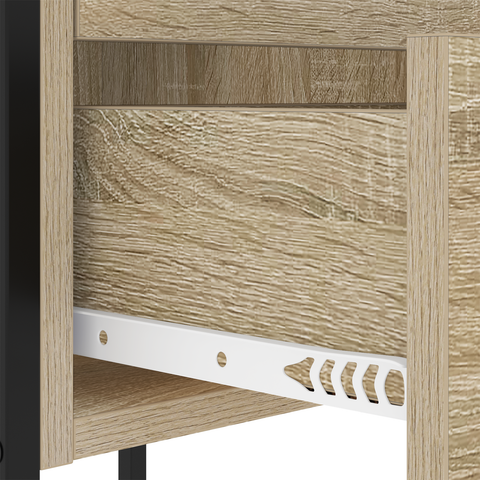 vidaXL Bedside Cabinets with Drawer 2 pcs Sonoma oak 42 x 41 x 61 cm