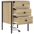 vidaXL Bedside Cabinets with Drawer 2 pcs Sonoma oak 42 x 41 x 61 cm