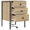 vidaXL Bedside Cabinets with Drawer 2 pcs Sonoma oak 42 x 41 x 61 cm