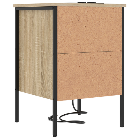 vidaXL Bedside Cabinets with Drawer 2 pcs Sonoma oak 42 x 41 x 61 cm