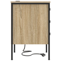 vidaXL Bedside Cabinets with Drawer 2 pcs Sonoma oak 42 x 41 x 61 cm