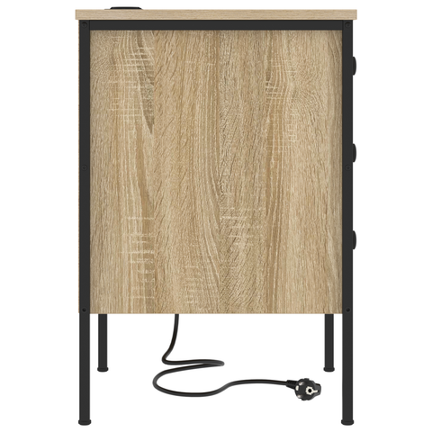 vidaXL Bedside Cabinets with Drawer 2 pcs Sonoma oak 42 x 41 x 61 cm